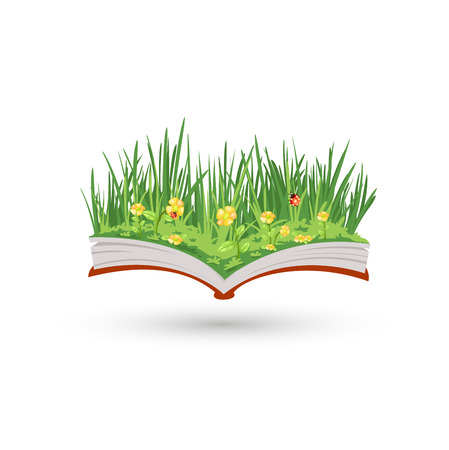The flowering bookのイラスト素材