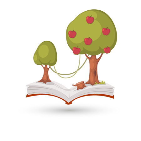 The apple tree bookのイラスト素材