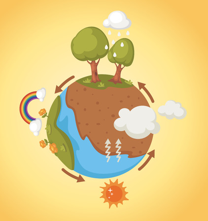 cycle in natureのイラスト素材