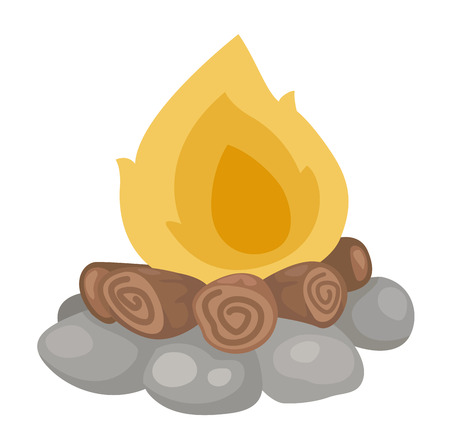 Illustration of fire vectorのイラスト素材