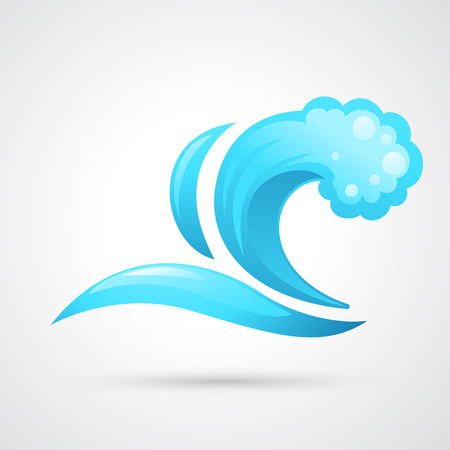 water wave vectorのイラスト素材