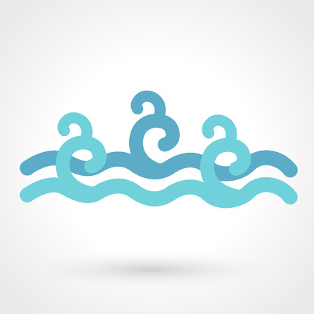 water wave iconのイラスト素材