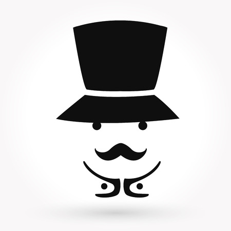 Man mustache iconMan mustache iconのイラスト素材