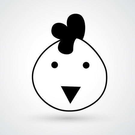Chicken iconのイラスト素材