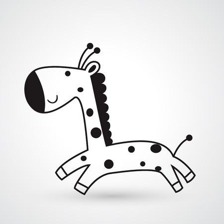 Giraffe iconのイラスト素材