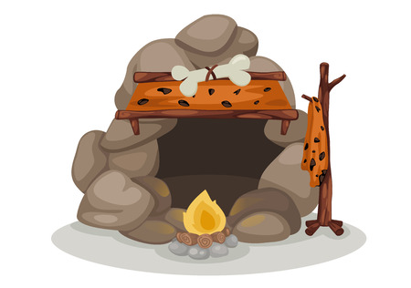 illustration of cavemanのイラスト素材