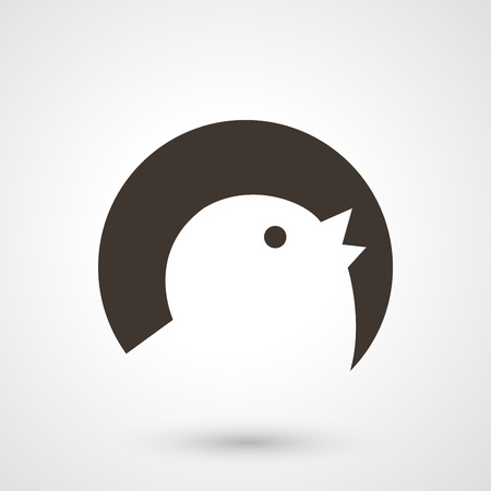 illustration of bird icon のイラスト素材