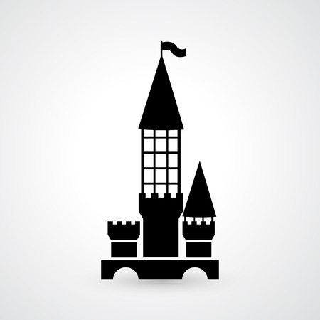 illustration of castle icon のイラスト素材