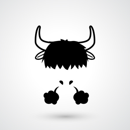 illustration of yak icon のイラスト素材
