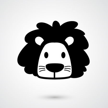 Illustration of lion icon vectorのイラスト素材