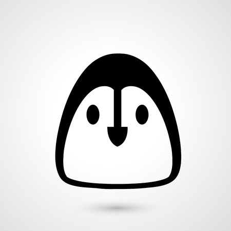 Illustration of penguin icon vectorのイラスト素材