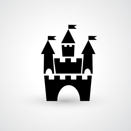 Illustration of castle icon vectorのイラスト素材