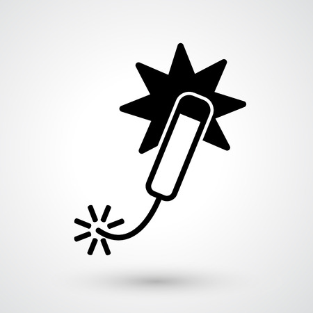 Illustration of firecracker icon vectorのイラスト素材