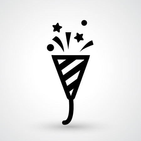 Illustration of popper party icon vectorのイラスト素材