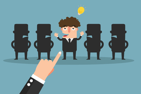Select of good idea,vector illustrationのイラスト素材