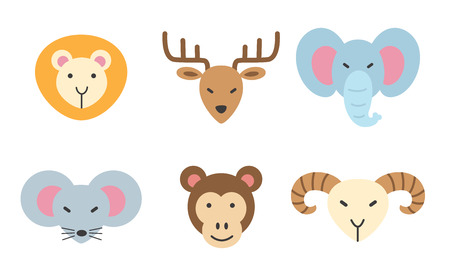 set of animal icon.のイラスト素材