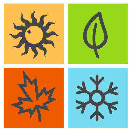 Four season icon.vectorのイラスト素材