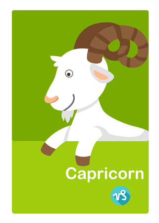 Illustration of isolated capricorn vector. zodiac signsのイラスト素材