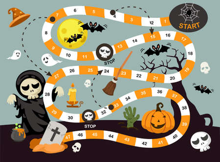Educational maze game for children illustrationのイラスト素材