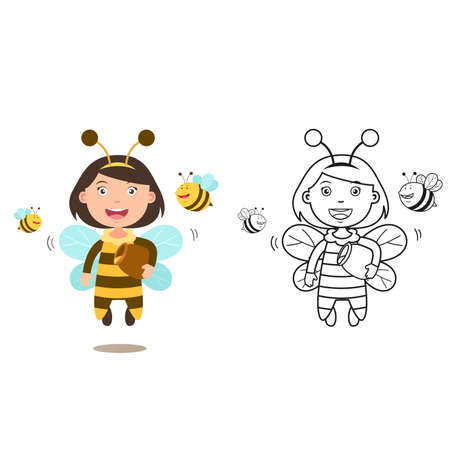 Illustration of educational coloring book vectorのイラスト素材