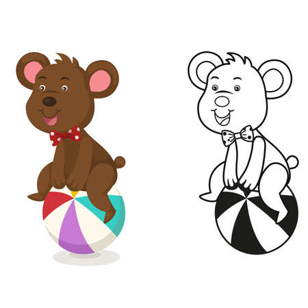 Illustration of educational coloring book vectorのイラスト素材