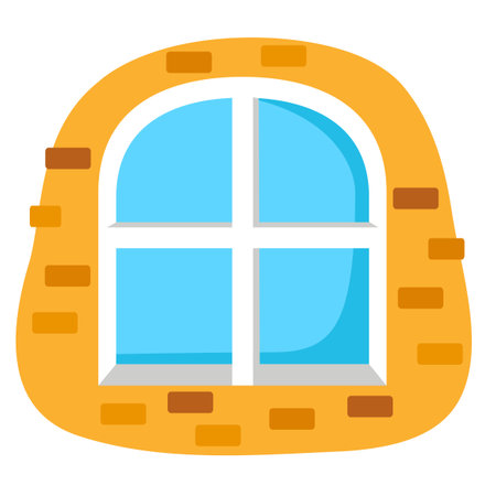 illustration of window white on background vectorのイラスト素材
