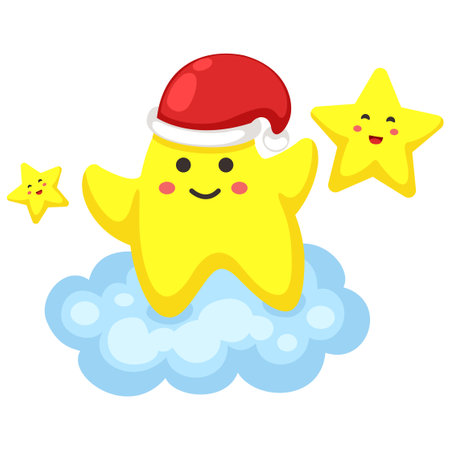 Cartoon star character kid illustration vectorのイラスト素材