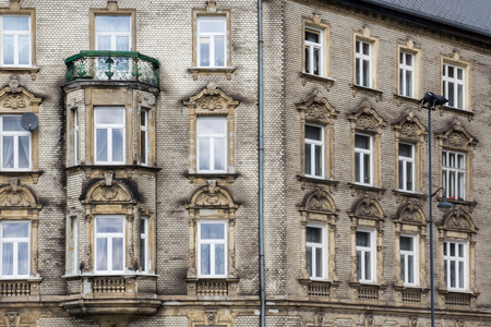 The angle of the old brick house vintageの写真素材