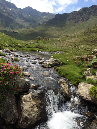 Running river in Andorra