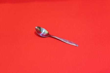 The Stainless Steel Spoon and Fork Set is a versatile and durable utensil set perfect for everyday dining or special occasions.の写真素材