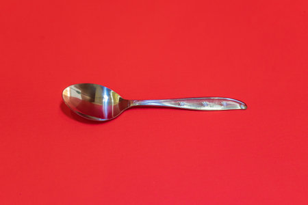 The Stainless Steel Spoon and Fork Set is a versatile and durable utensil set perfect for everyday dining or special occasions.の写真素材