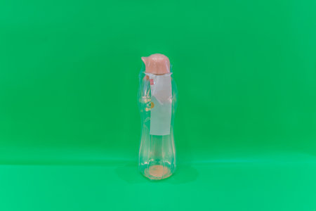The Plastic Water Bottle: Hydration On-the-Go is a convenient and practical companion for staying hydrated throughout the day.の写真素材