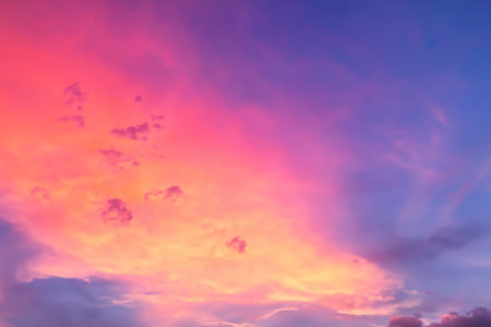 Enchanting Pastel Sky Background A Serene Canvas of Soft Huesの写真素材