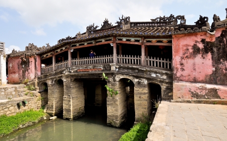 Japanese Bridge - Hoi An, Vietnamの写真素材
