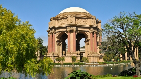 Palace of Fine Arts - San Francisco, CAのeditorial素材