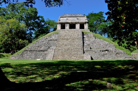 Templo del Conde - Palenque, Mexicoの写真素材