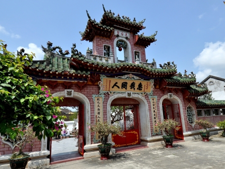 Gate, Chinese Assembly Hall - Hoi An, Vietnamの写真素材