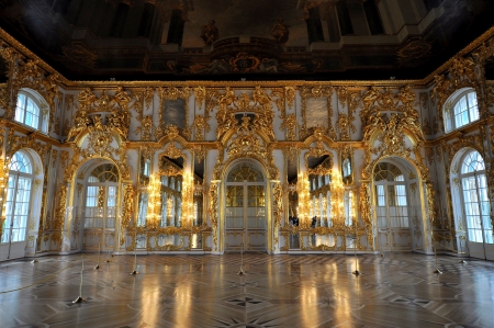 Catherine Palace - Pushkin, Russiaのeditorial素材