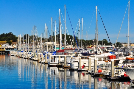 Marina, Monterey, CAの写真素材