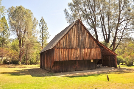 Historic Coyle-Foster Barn - Redding, Californiaの写真素材