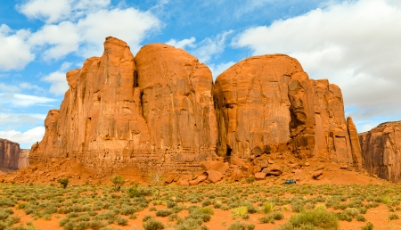 Cly Butte, Monument Valley - Navajo Tribal Park, Arizonaの写真素材
