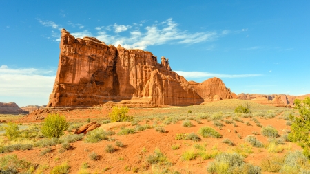 Courthouse Tower, Arches National Park - Utahの写真素材