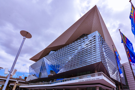 Sydney, Australia - Jan. 27, 2017: International Convention Centre Sydney - an exhibition and convention centre that opened in December 2016 in Sydney, Australia.のeditorial素材