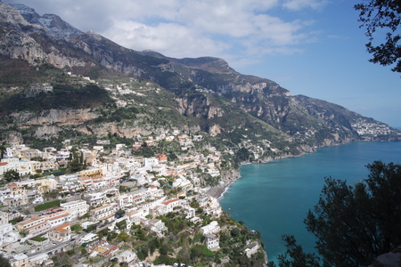 sky of positanoの写真素材