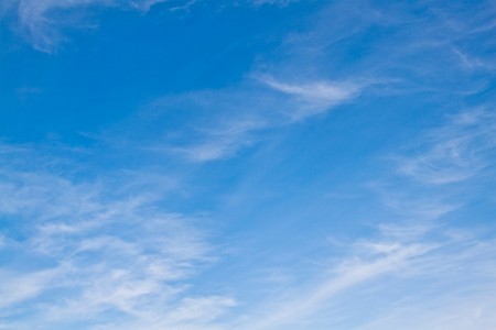 clouds in the blue skyの写真素材