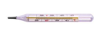 Thermometer isolated on the white background