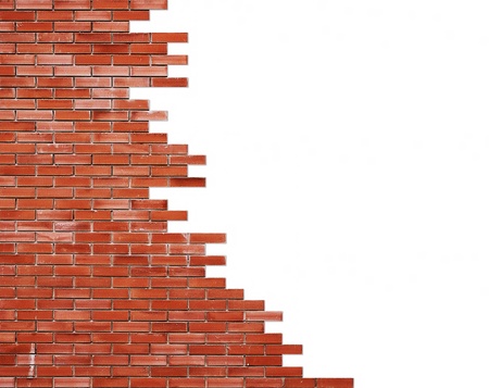 Part of brick wall