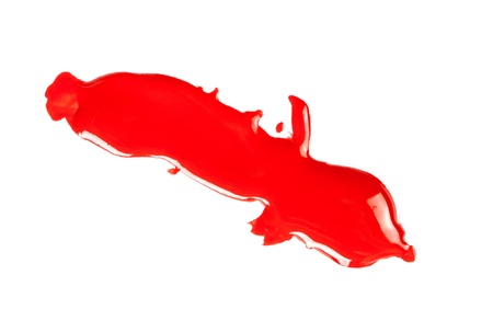 Nail polish drops set isolated on whiteの写真素材