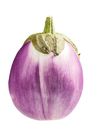 eggplant isolated on whiteの写真素材
