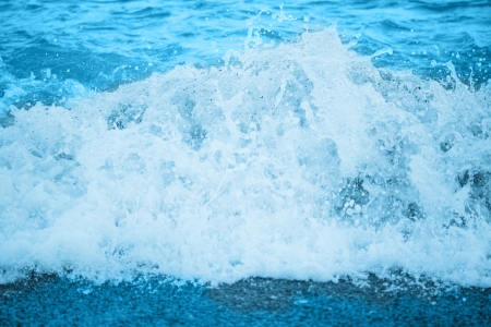 Blue ocean waveの写真素材